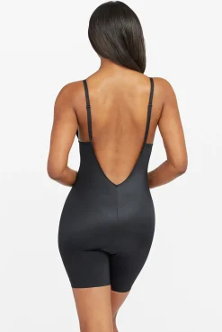 Spanx Roupa Interior-Braguita faja reductora escote U negra preto