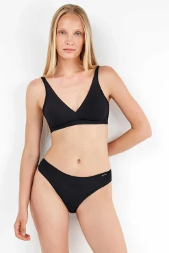 Gisela Roupa Interior-Braguita midi con galón de encaje y camales preto