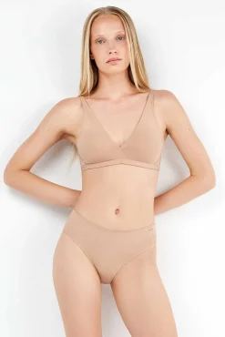 Gisela Roupa Interior-Braguita midi con galón de encaje y camales cru