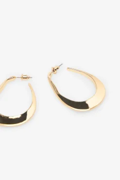 Cortefiel Joalharia E Bijuteria-Brincos de argola deformados Dourado