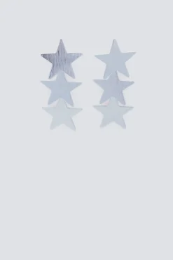 Springfield Joalharia E Bijuteria-Brincos de estrela em cascata cinzento