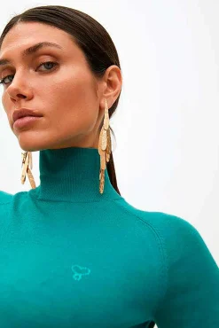 Lola Casademunt Joalharia E Bijuteria-Brincos franjas Dourado