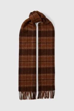 Selected Cachecóis-Cachecol 100% lã RWS. Castanho