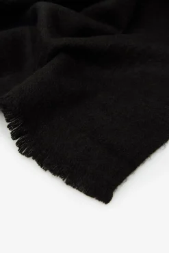 Cortefiel Cachecol-Cachecol básico de malha lisa Preto