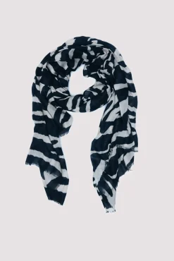 Springfield Cachecol-cachecol com estampado de zebra preto