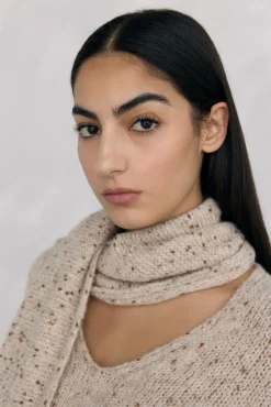 Pedro del Hierro Camisolas-Cachecol de camisola de fantasia Ecru