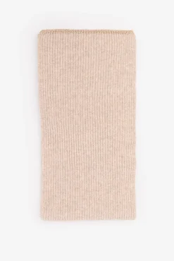 Cortefiel Cachecol-Cachecol de malha com lurex Castanho