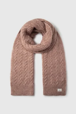 Pepe Jeans Camisolas-Cachecol de malha trançada rosa