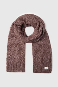 Pepe Jeans Camisolas-Cachecol de malha trançada estampado