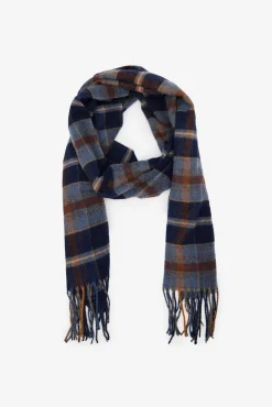 Cortefiel Cachecóis|Cachecol-Cachecol de tecido Azul