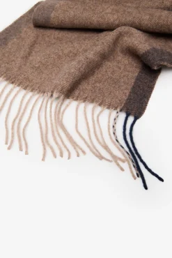 Cortefiel Cachecóis|Cachecol-Cachecol de tecido Castanho