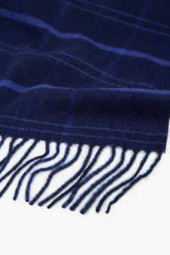 Cortefiel Cachecóis|Cachecol-Cachecol de tecido Azul