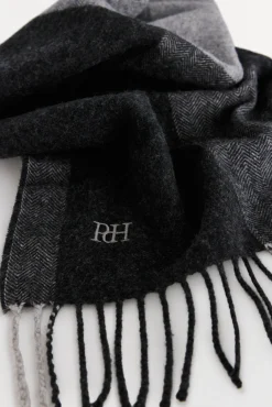 Pedro del Hierro Cachecóis-Cachecol de tecido Cizento