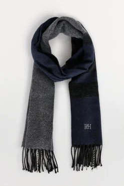 Pedro del Hierro Cachecóis-Cachecol de tecido Azul