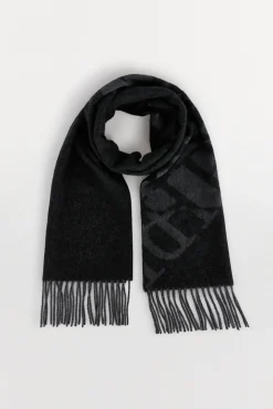 Pedro del Hierro Cachecóis-Cachecol de tecido Cizento