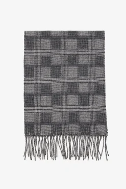 Cortefiel Cachecóis|Cachecol-Cachecol de tecido Cinzento