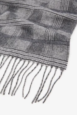 Cortefiel Cachecóis|Cachecol-Cachecol de tecido Cinzento