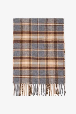 Cortefiel Cachecóis|Cachecol-Cachecol de tecido Cinzento