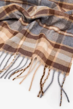 Cortefiel Cachecóis|Cachecol-Cachecol de tecido Cinzento