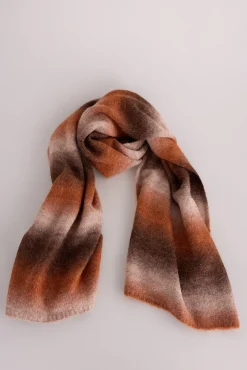 Slowlove Cachecol-Cachecol listrado riscas Laranja