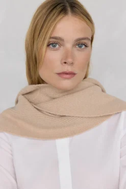 Pedro del Hierro Cachecol-Cachecol malha canelada Beige