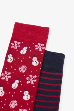 Cortefiel Meias-Caixa com 2 meias de presente Vermelho