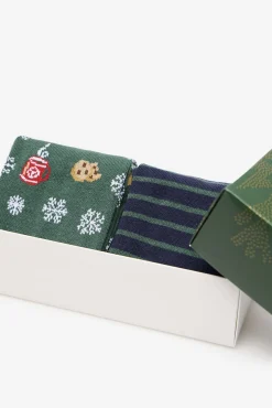 Cortefiel Meias-Caixa com 2 meias de presente Verde