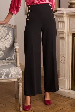 Polín Et Moi Calças-Calça abotoadas Berenice Preto