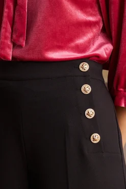 Polín Et Moi Calças-Calça abotoadas Berenice Preto