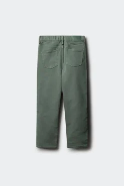 Springfield Kids Calças-Calça amarela slim fit de 5 bolsos para meninos verde