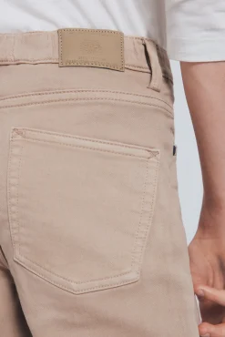 Springfield Kids Calças-Calça amarela slim fit de 5 bolsos para meninos bege