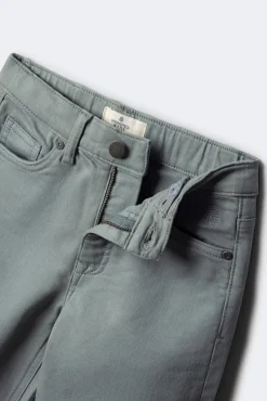 Springfield Kids Calças-Calça amarela slim fit de 5 bolsos para meninos azul