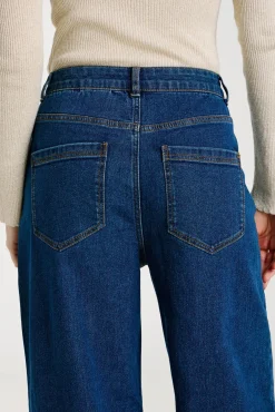 Vila Jeans|Calças-Calça calça 7/8 de cintura alta Azul