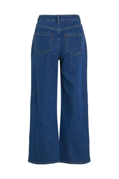 Vila Jeans|Calças-Calça calça 7/8 de cintura alta Azul