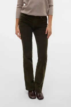 Vero Moda Jeans|Calças-Calça calça boca de sino Verde