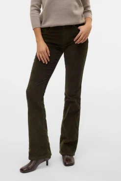 Vero Moda Jeans|Calças-Calça calça boca de sino Verde