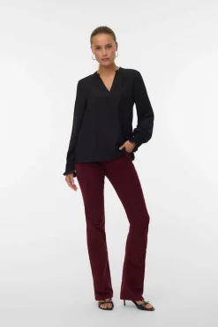 Vero Moda Jeans|Calças-Calça calça boca de sino Vermelho