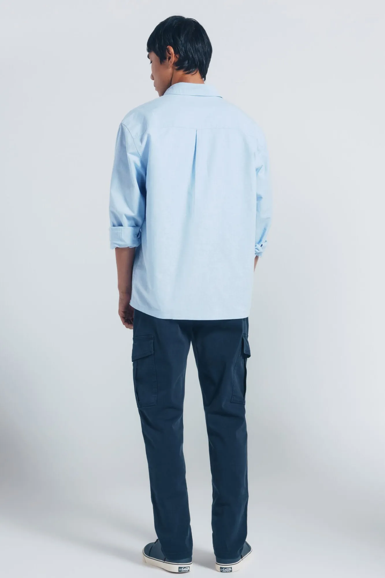 Springfield Calças-Calça calça casual slim fit azul