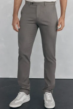Pedro del Hierro Calças|Chinos-Calça calças chino com estampa slim fit Beige