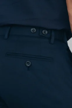 Pedro del Hierro Calças|Chinos-Calça calças chino com estampa slim fit Azul