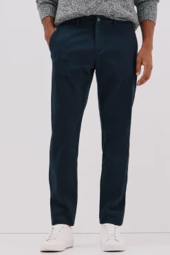 Cortefiel Calças|Chinos-Calça calças chino com estampa slim fit Azul