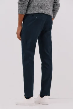 Cortefiel Calças|Chinos-Calça calças chino com estampa slim fit Azul