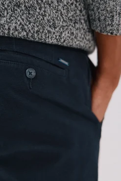 Cortefiel Calças|Chinos-Calça calças chino com estampa slim fit Azul