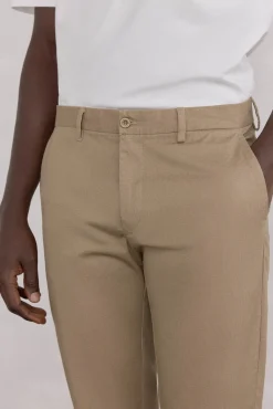 Pedro del Hierro Calças|Chinos-Calça calças chino com estampa slim fit Beige