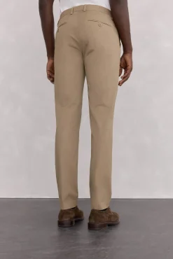 Pedro del Hierro Calças|Chinos-Calça calças chino com estampa slim fit Beige