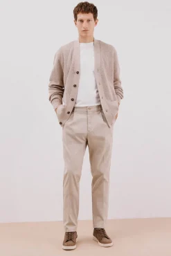 Cortefiel Calças|Chinos-Calça calças chino confortável com corte afunilado Tostado