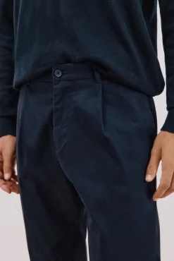 Cortefiel Calças|Chinos-Calça calças chino confortável com corte afunilado Azul