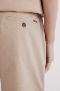 Springfield Calças|Chinos-Calça calças chino slim fit confortável cru