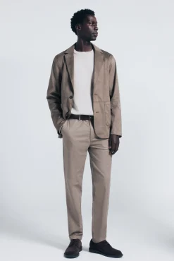 Springfield Calças|Chinos-Calça calças chino slim fit confortável cru