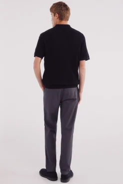 Springfield Calças|Chinos-Calça calças chino slim fit confortável cinzento